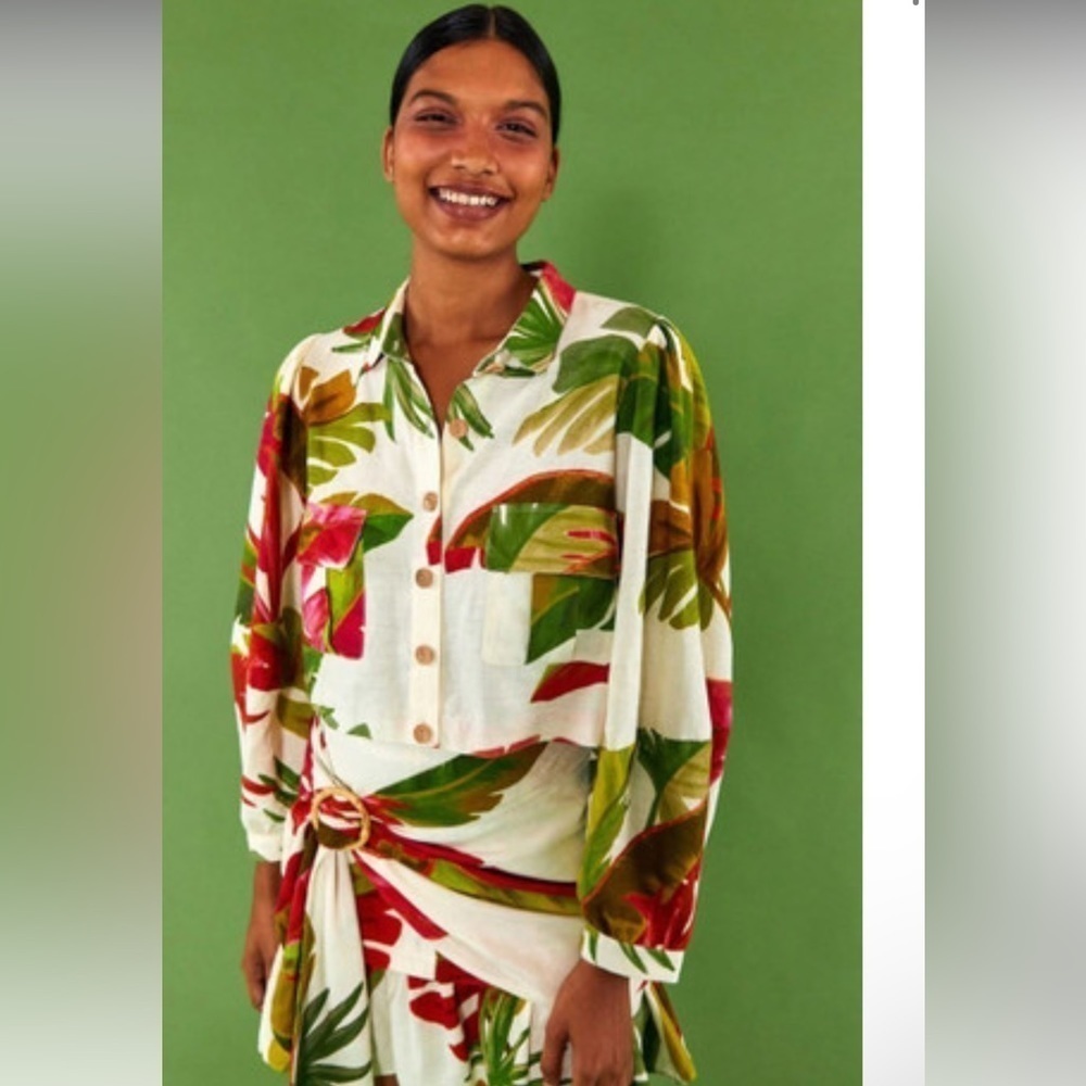 FARM Rio Spring Forest Shirt NWT ๐๐บ - Picture 3 of 8